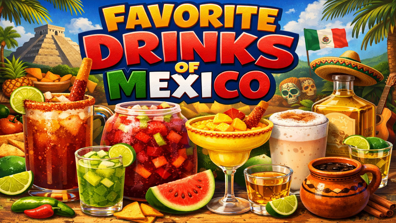 #FavoriteDrinksOfMexico #MexicanDrinks #MexicanBeverages #DrinksOfMexico #MexicoFoodCulture #Tequila #Mezcal #Margarita #Paloma #Michelada #Horchata #AguaFresca #TamarindoDrink #JamaicaDrink #MexicanCuisine #StreetFoodMexico #LatinDrinks #FiestaMexicana #TasteOfMexico #FoodReels #DrinkReels #ViralDrinks #TrendingReels #ShortsVideo #YouTubeShorts #FoodLovers #DrinkLovers #WorldDrinks #FoodieLife